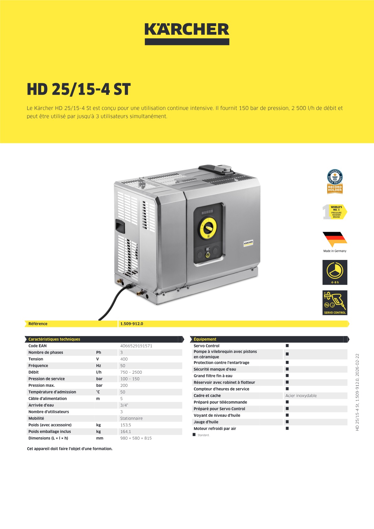 Informations produit