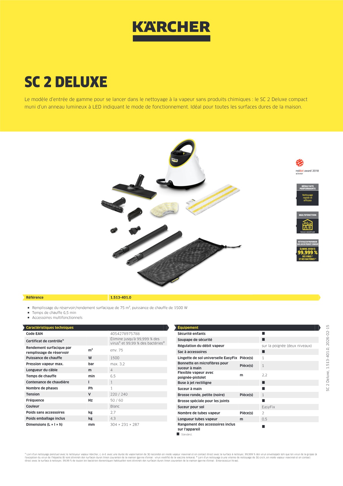 Informations produit
