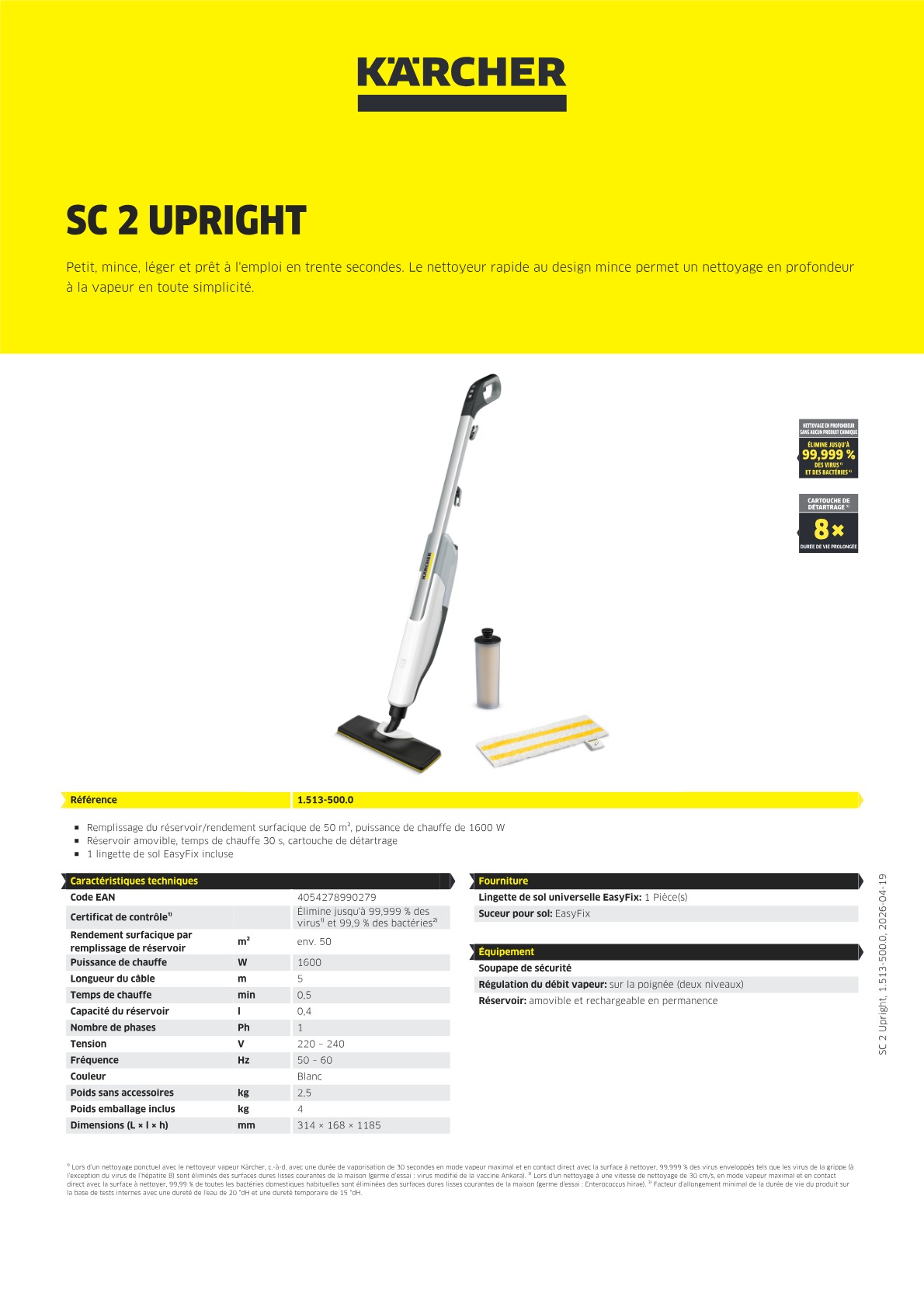 Informations sur le produit