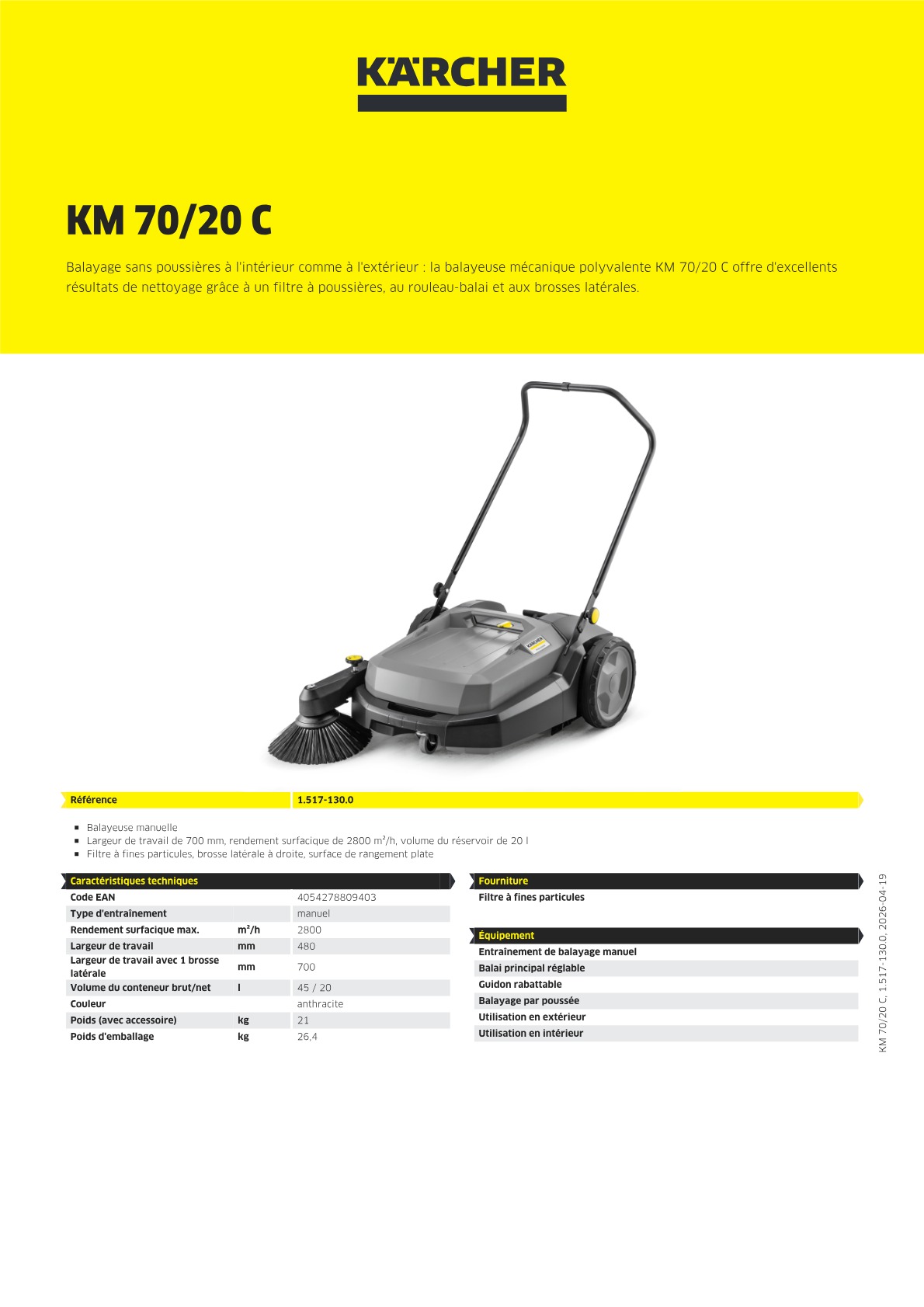 Informations sur le produit