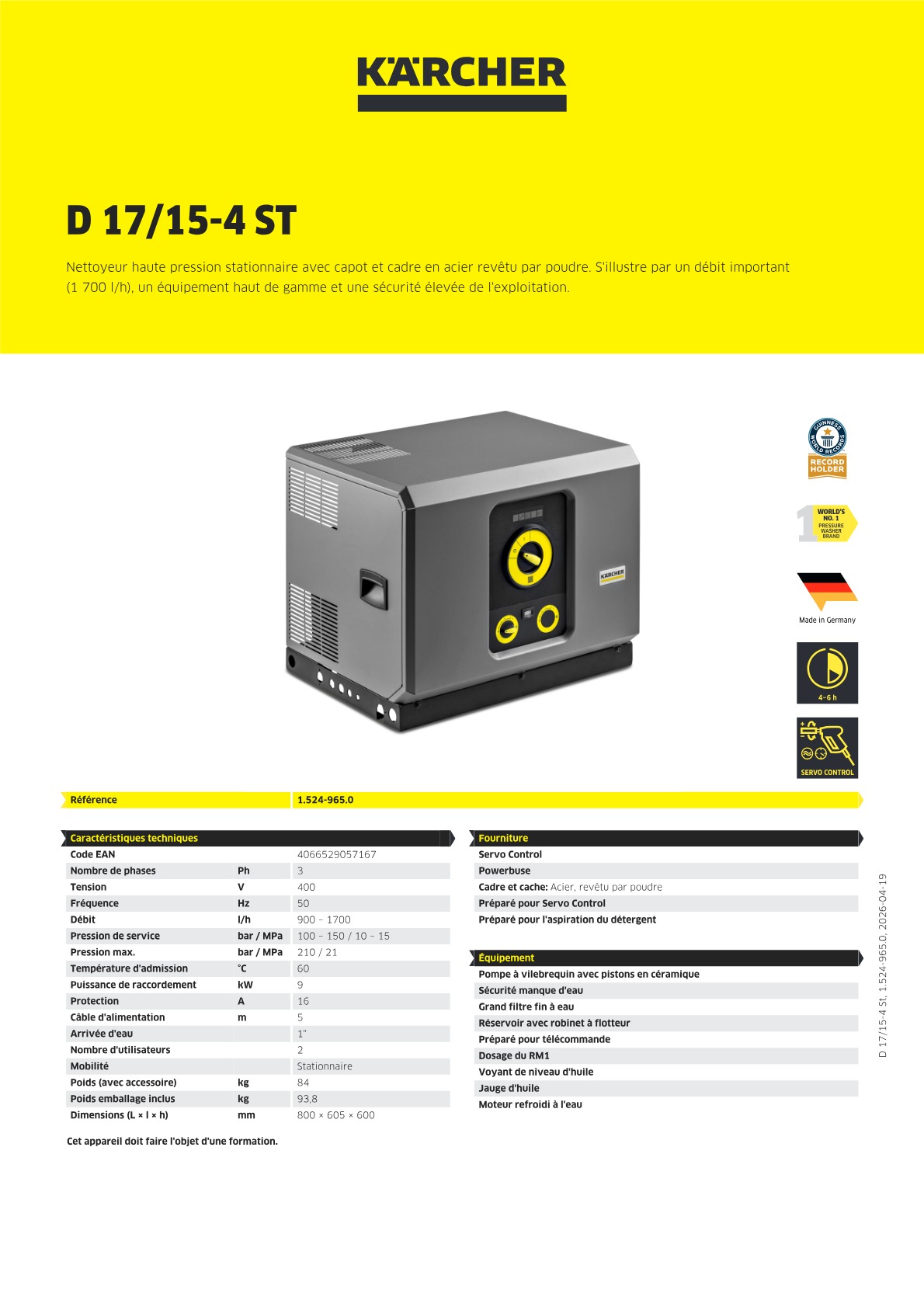 Informations sur le produit