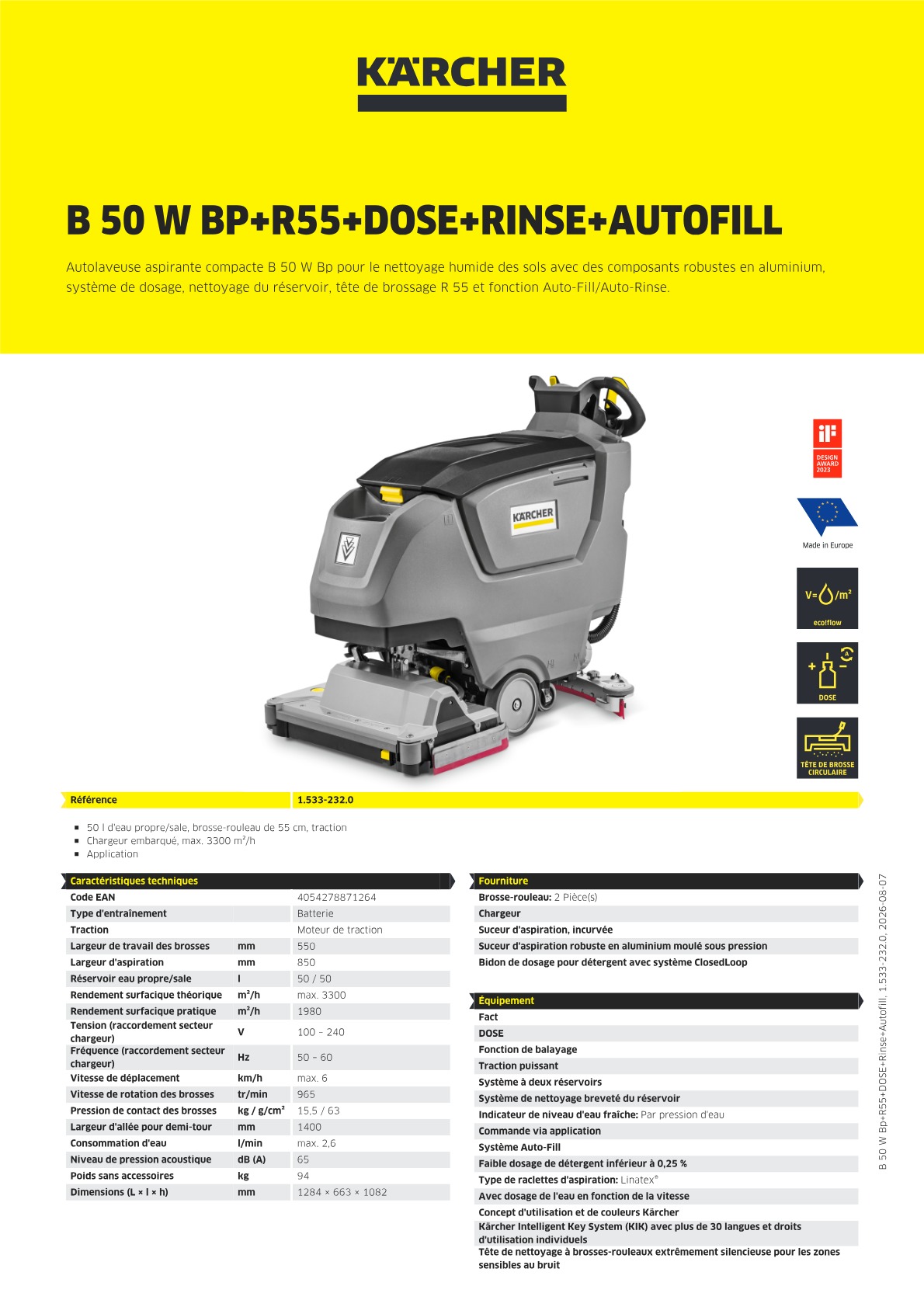 Informations sur le produit