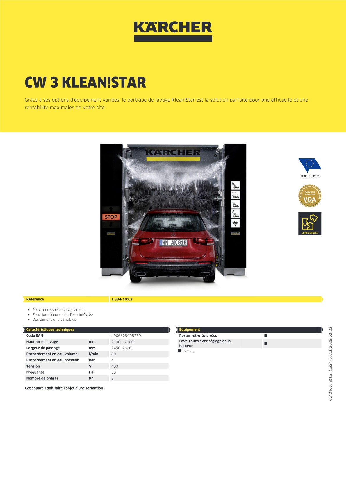 Informations produit