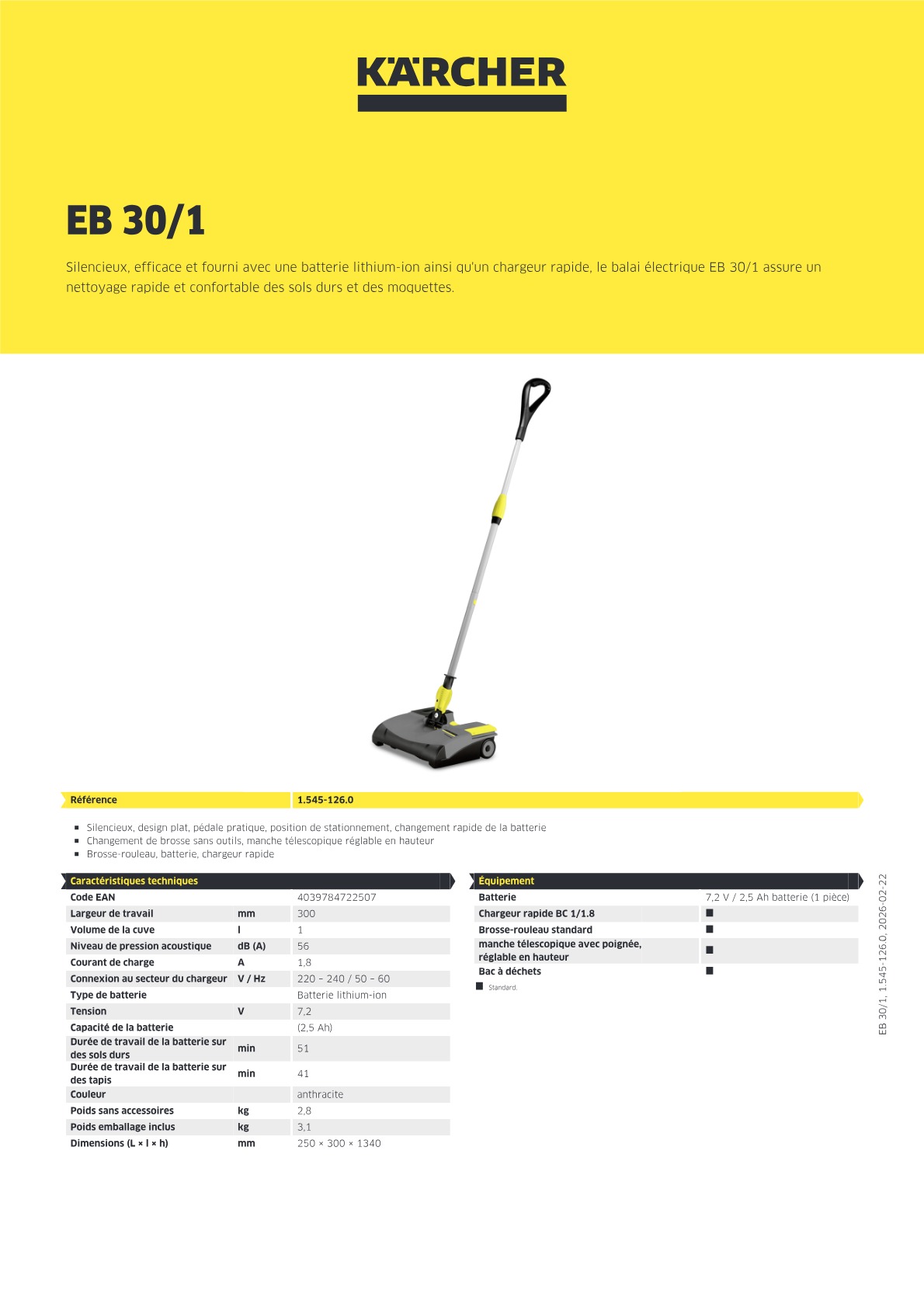 Informations sur le produit