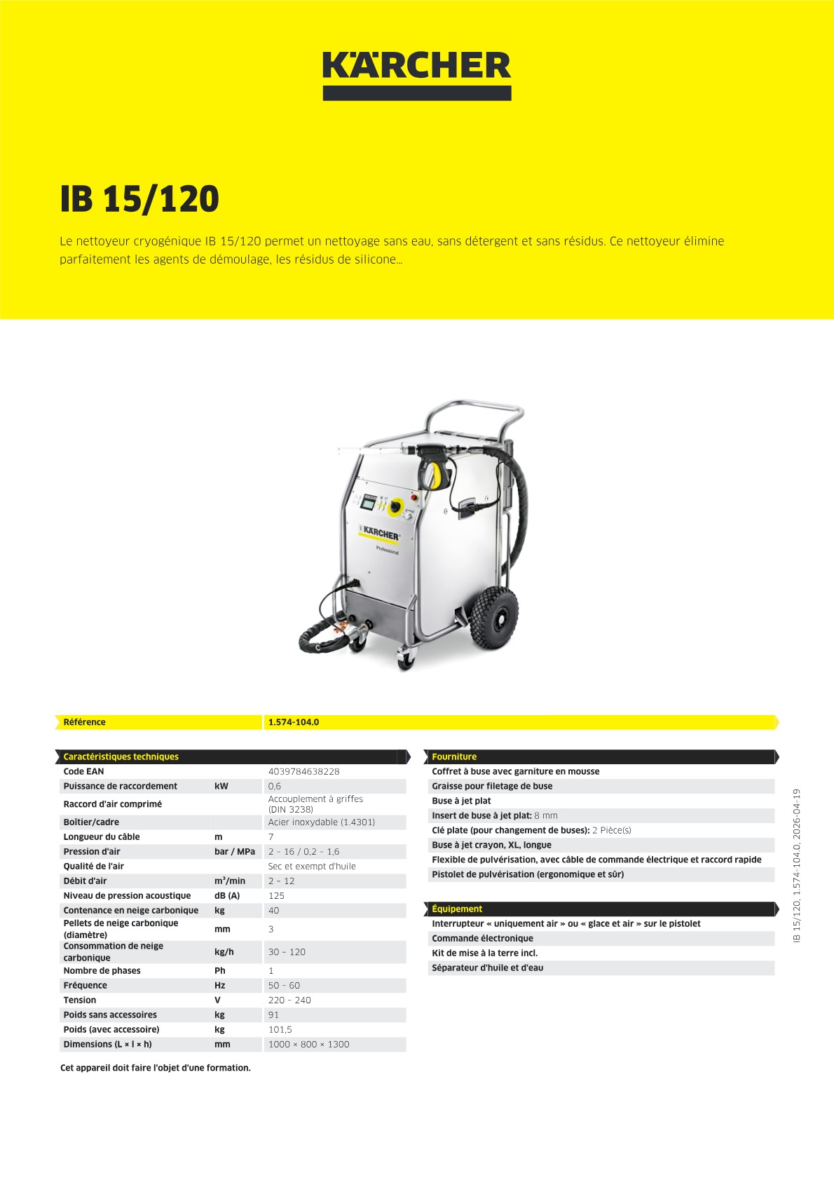 Informations sur le produit
