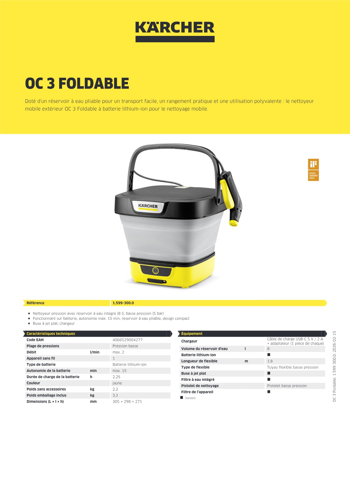 Informations produit