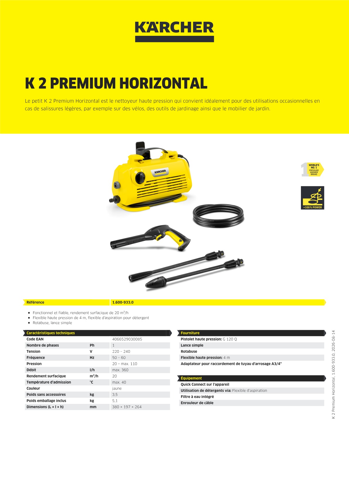 Informations sur le produit