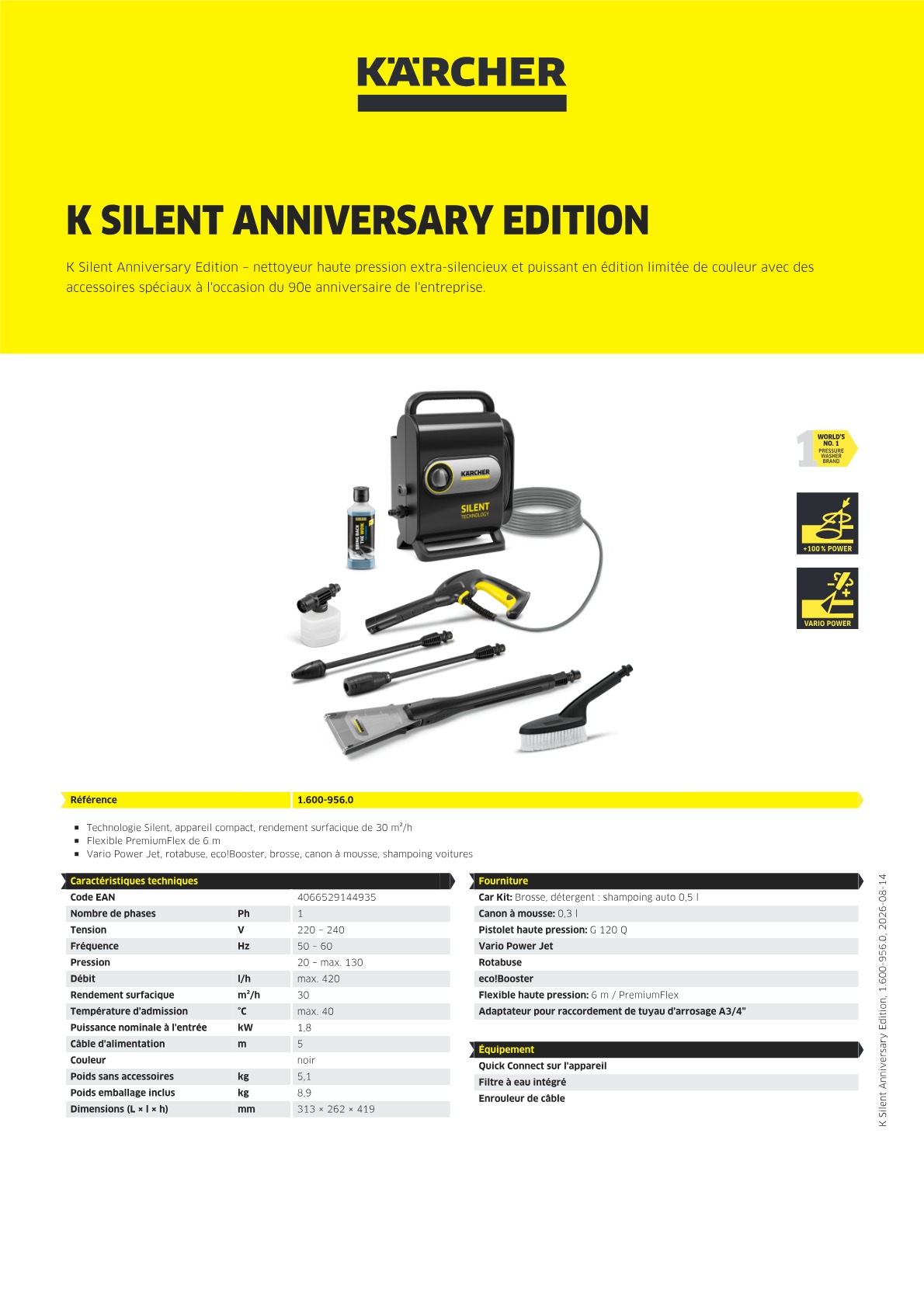 Informations sur le produit