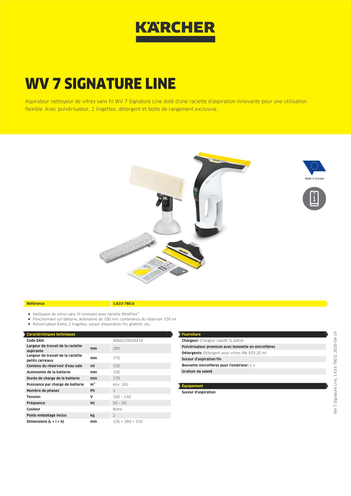 Informations sur le produit