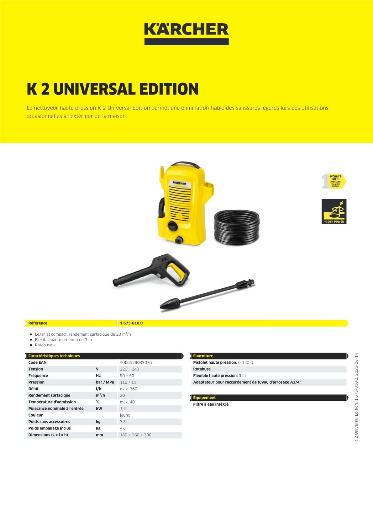 Informations sur le produit