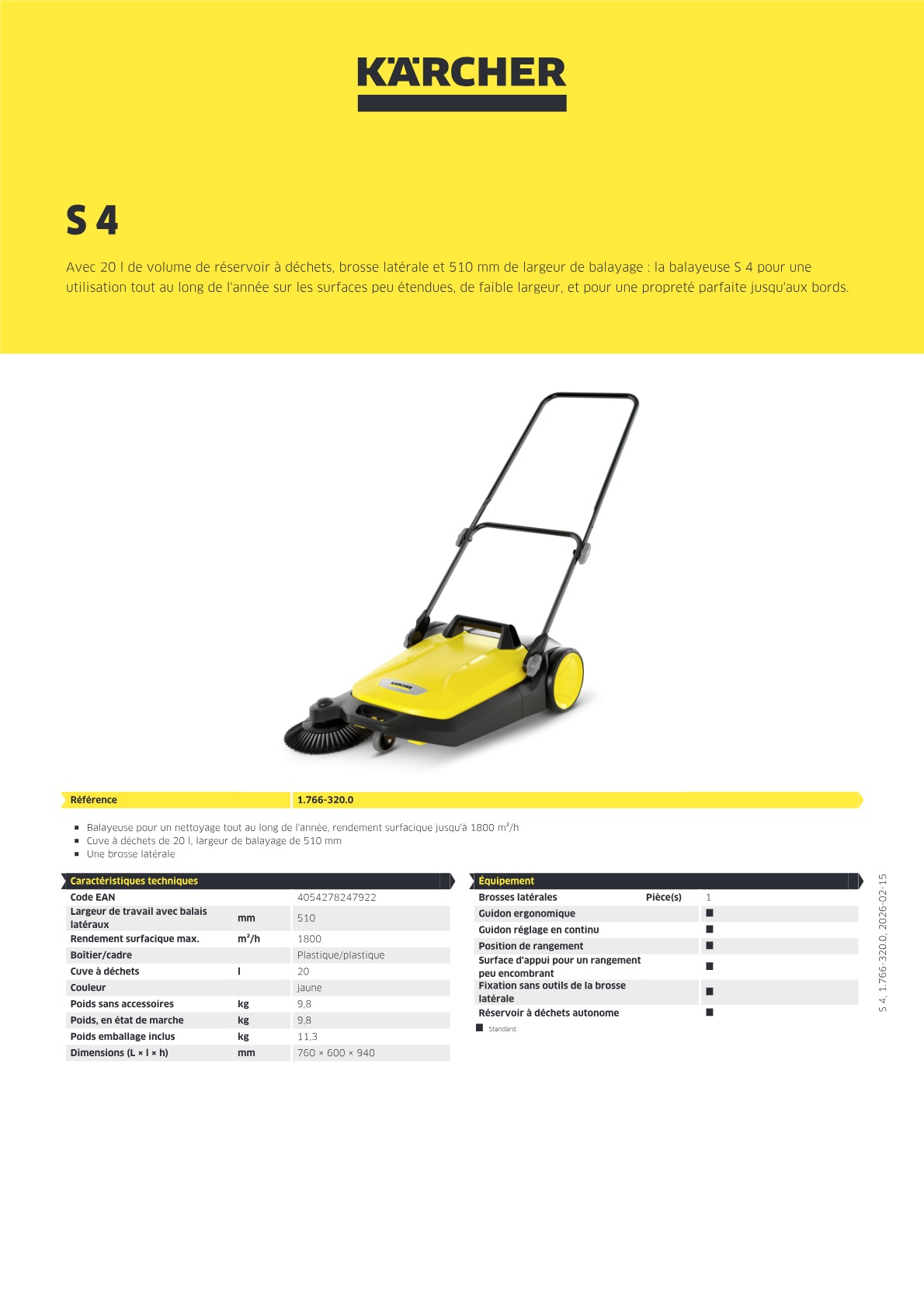 Informations produit