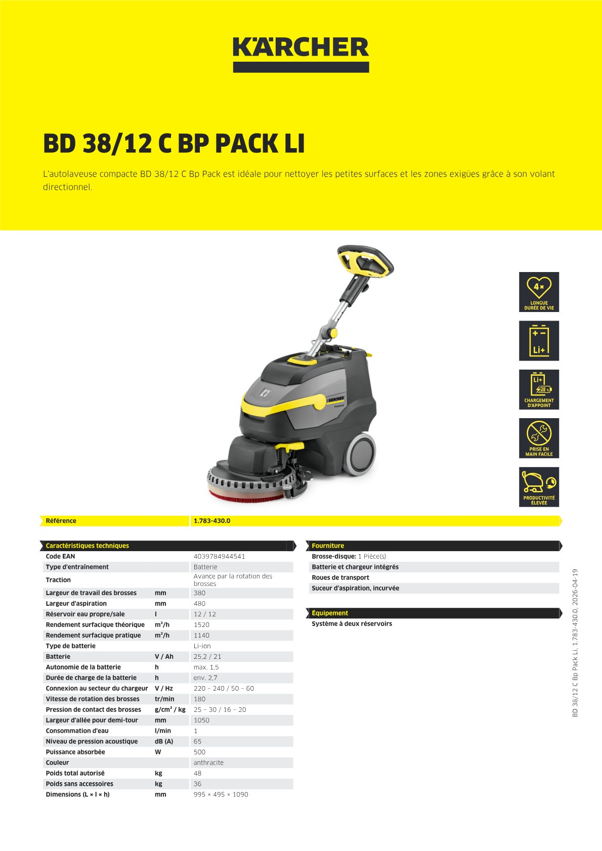 Informations sur le produit