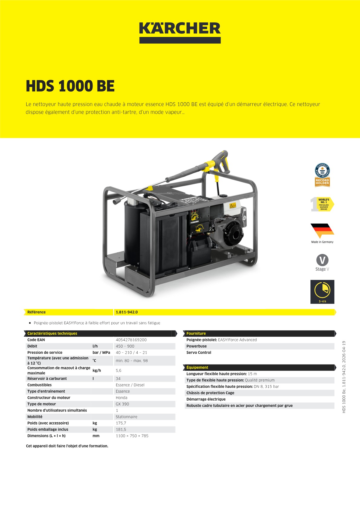 Informations sur le produit
