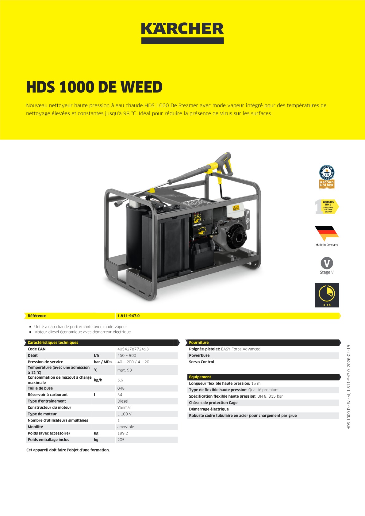 Informations sur le produit