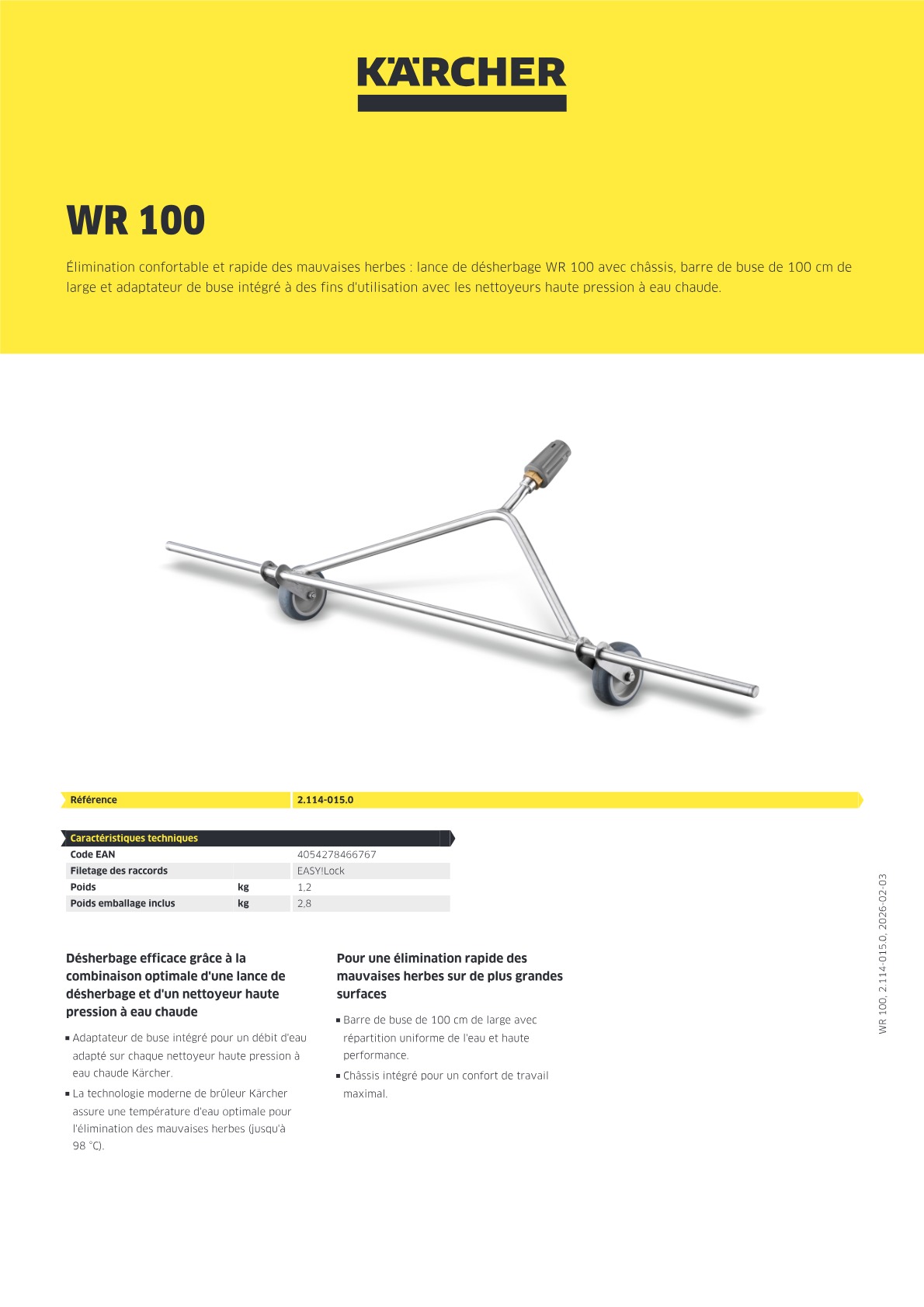 Informations produit