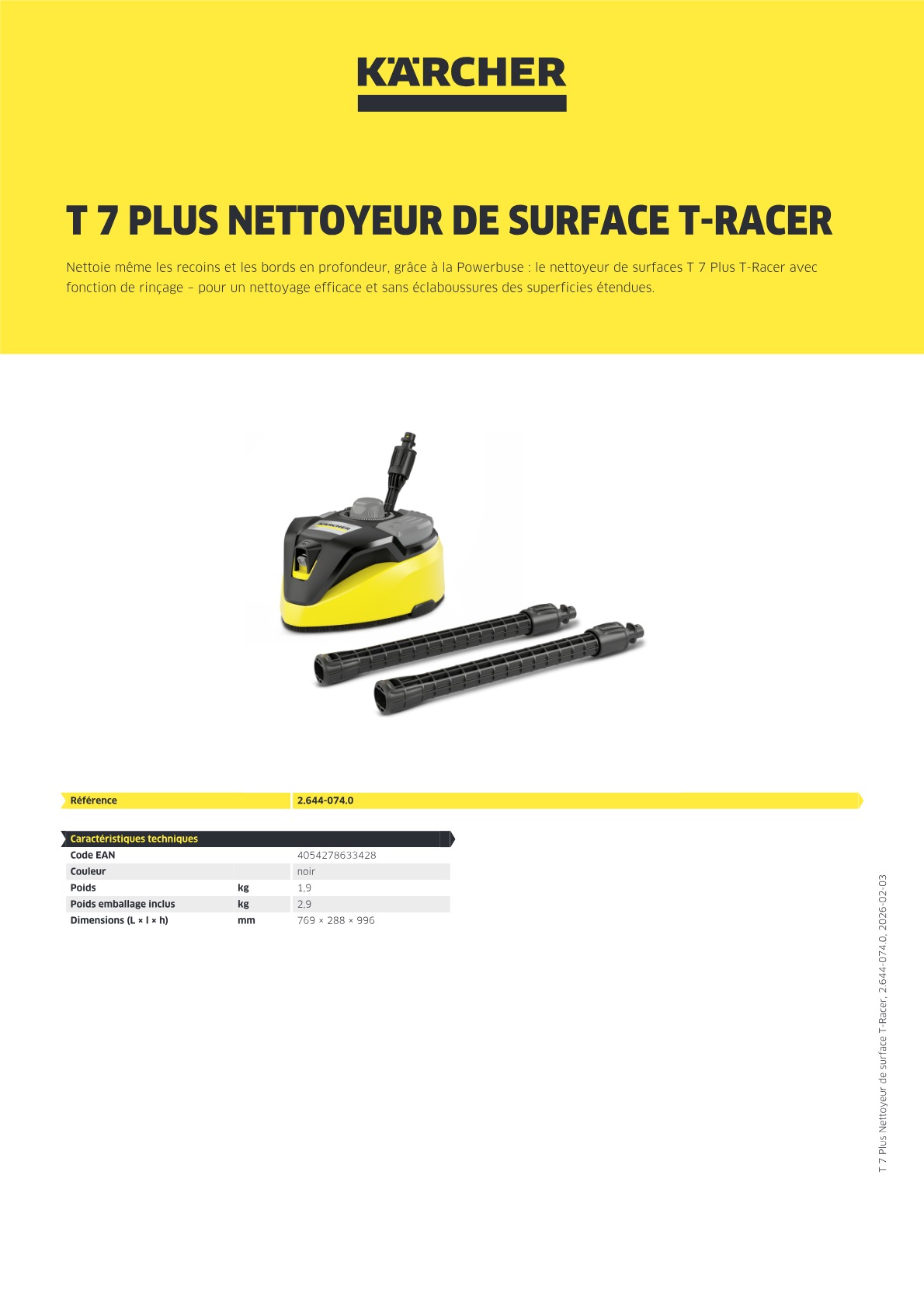 Informations produit