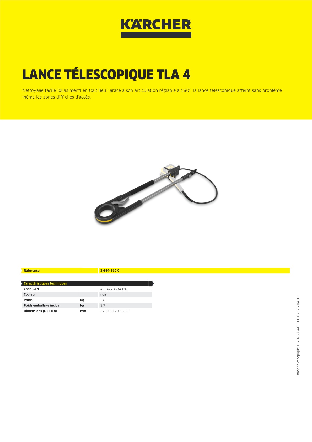 Informations sur le produit