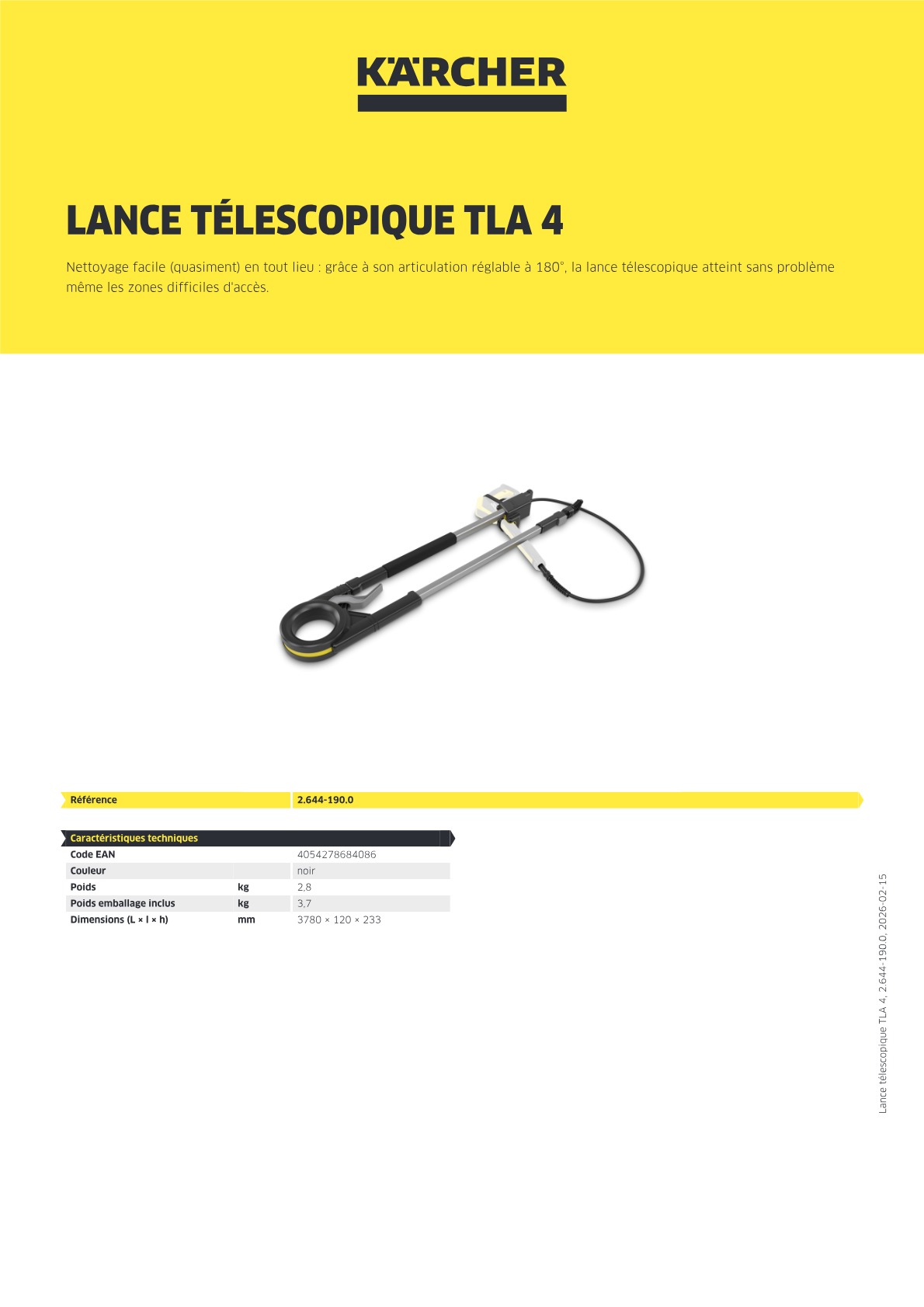 Informations produit