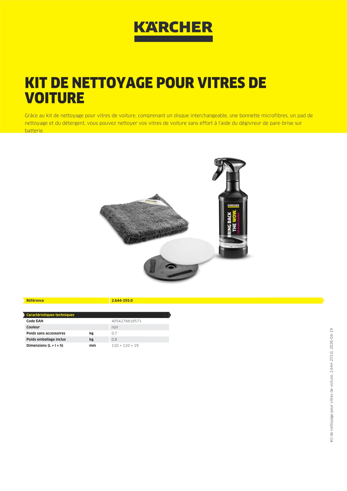Informations sur le produit