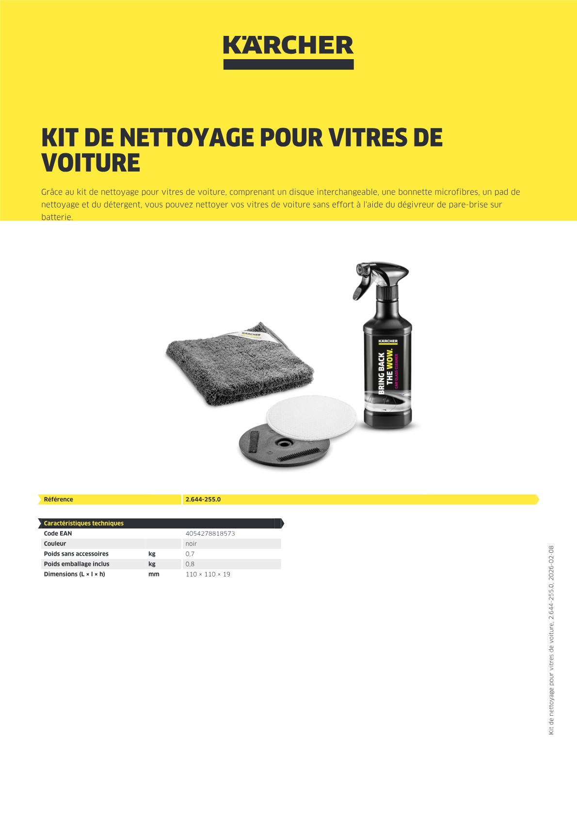 Informations produit