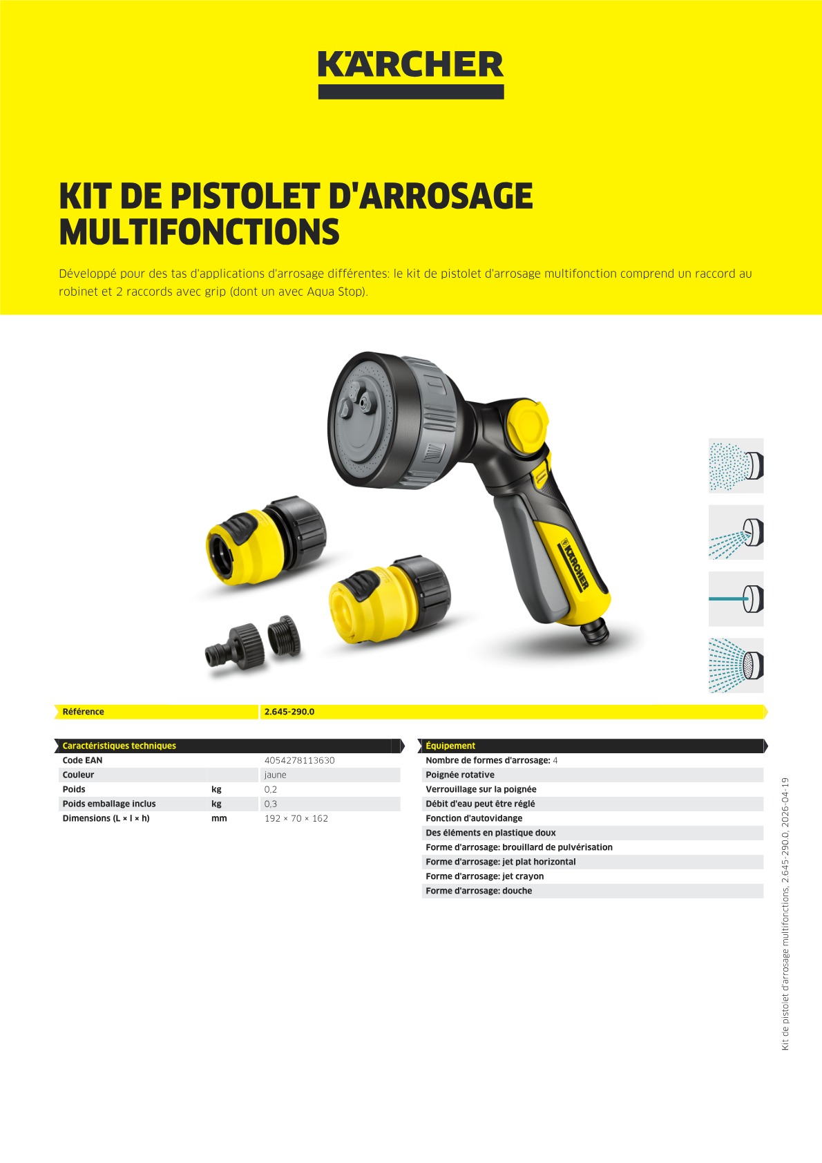Informations sur le produit