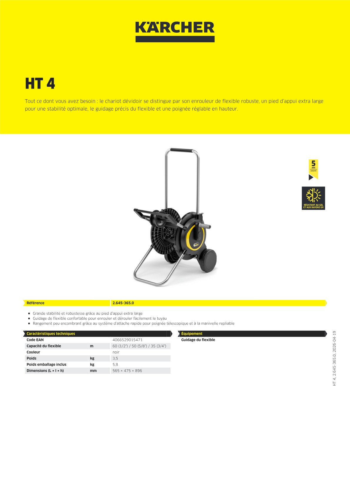 Informations sur le produit
