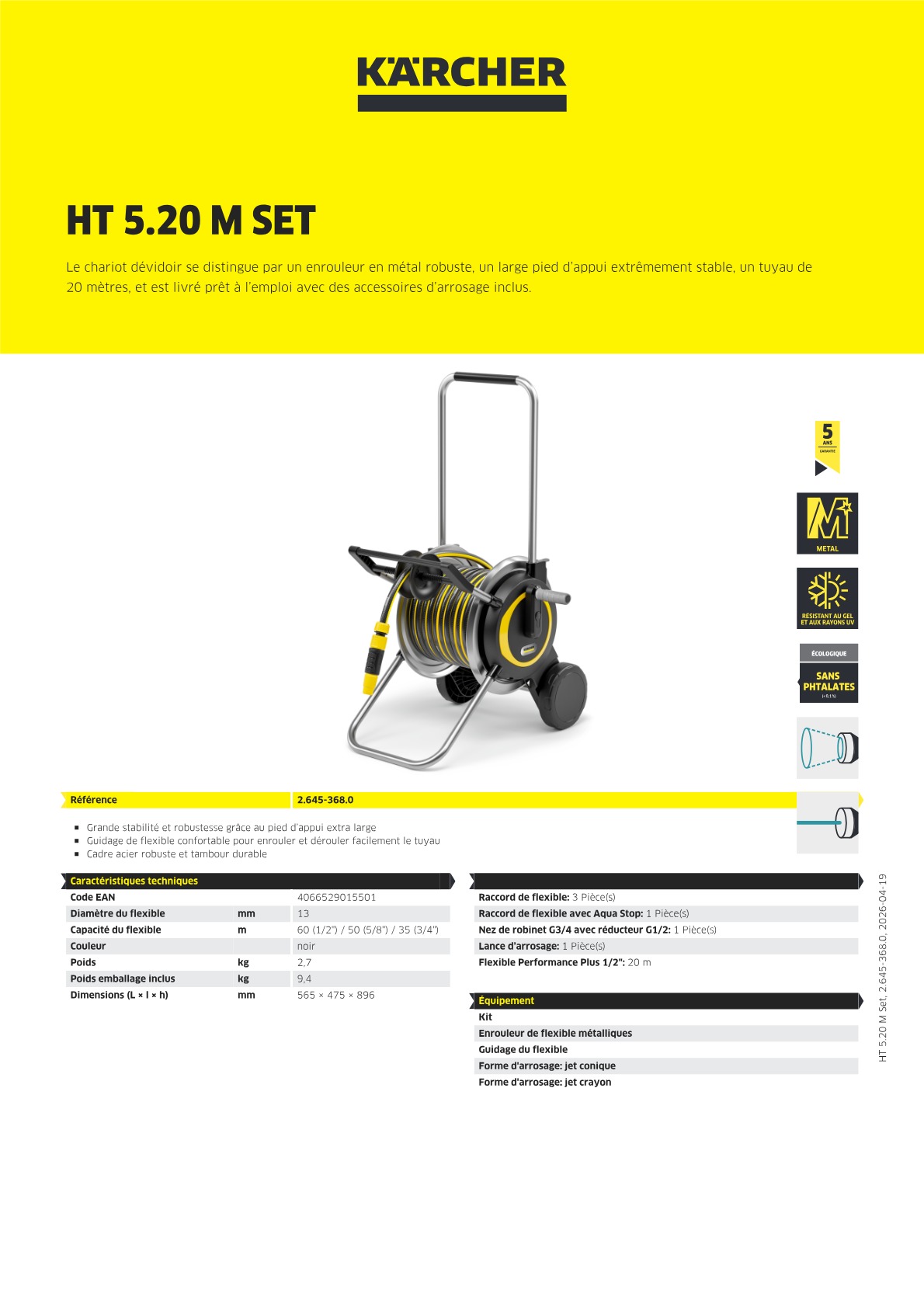 Informations sur le produit