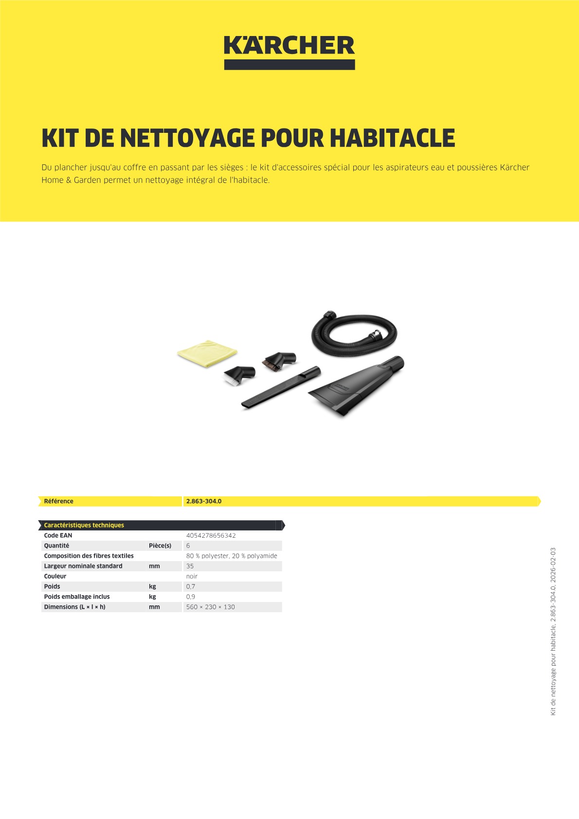 Informations produit