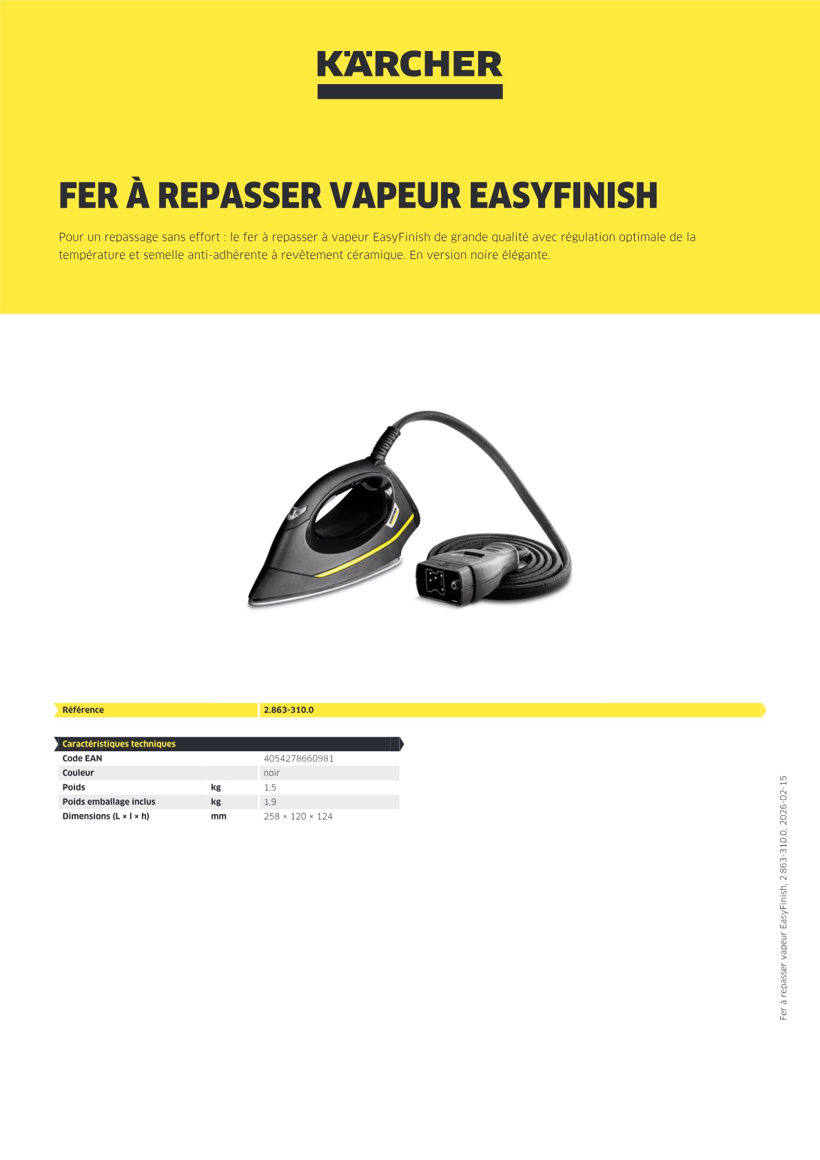 Informations produit