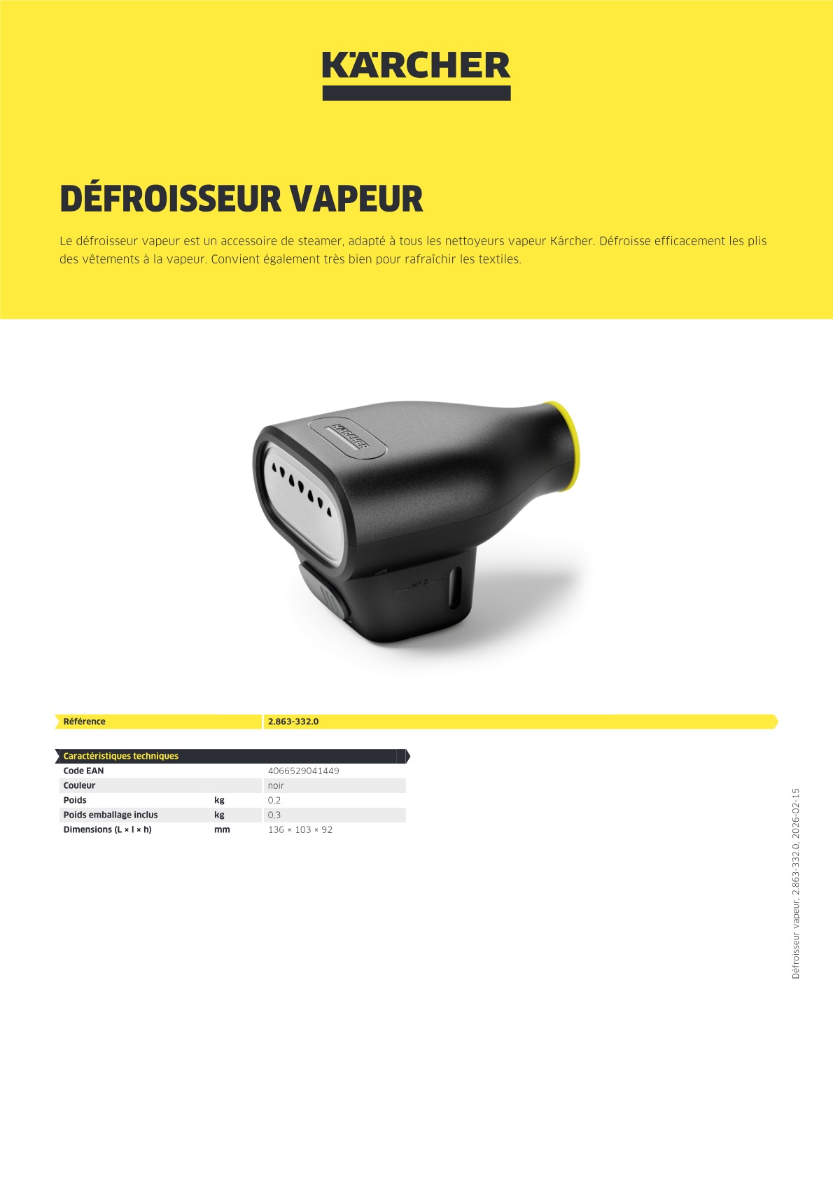Informations produit