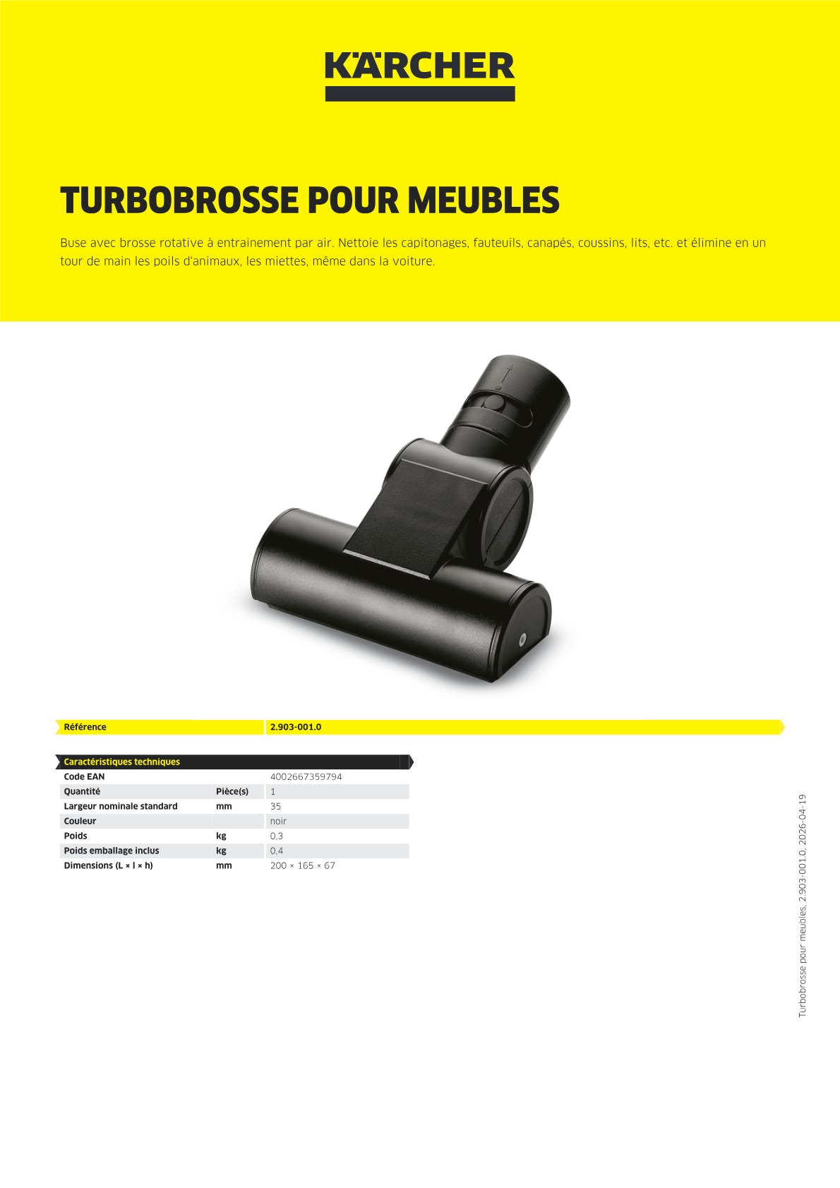 Informations sur le produit