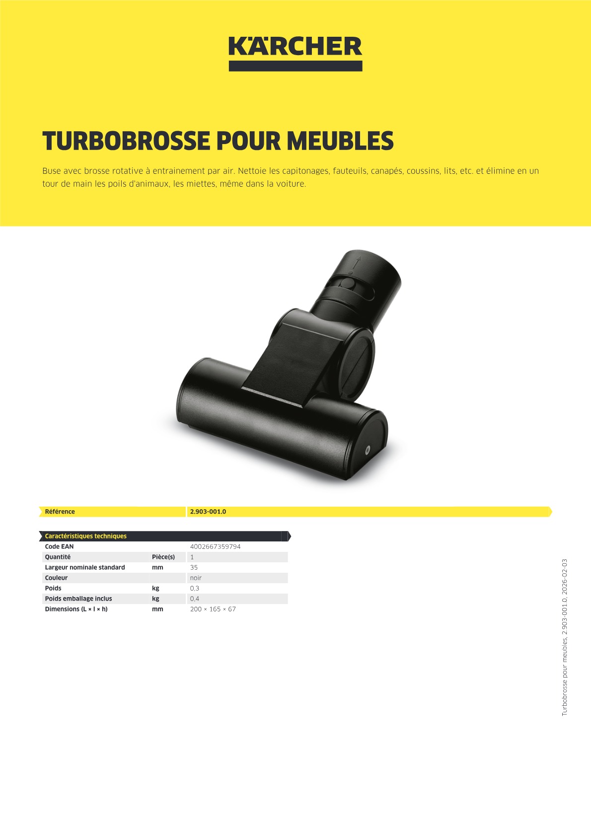 Informations produit