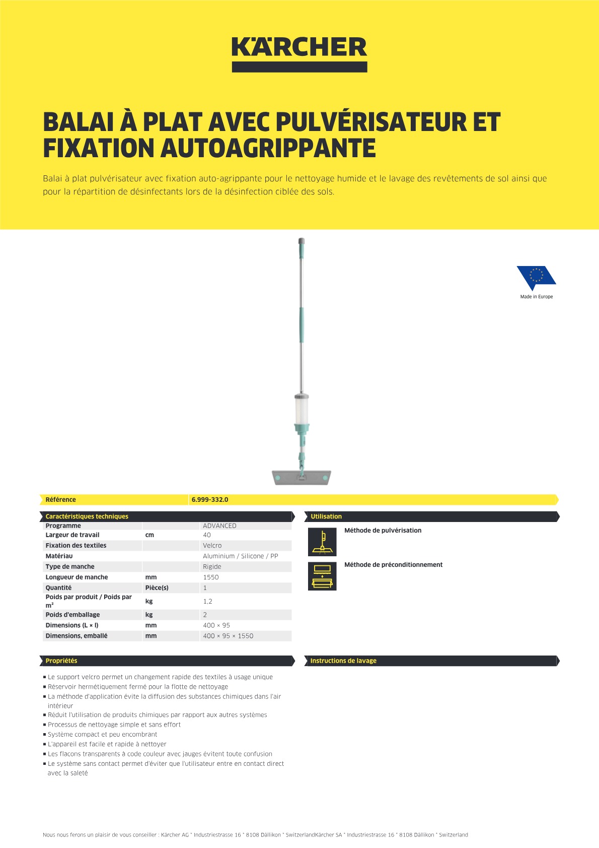 Informations produit