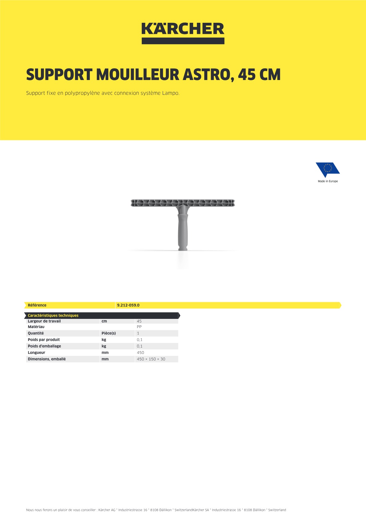 Informations produit