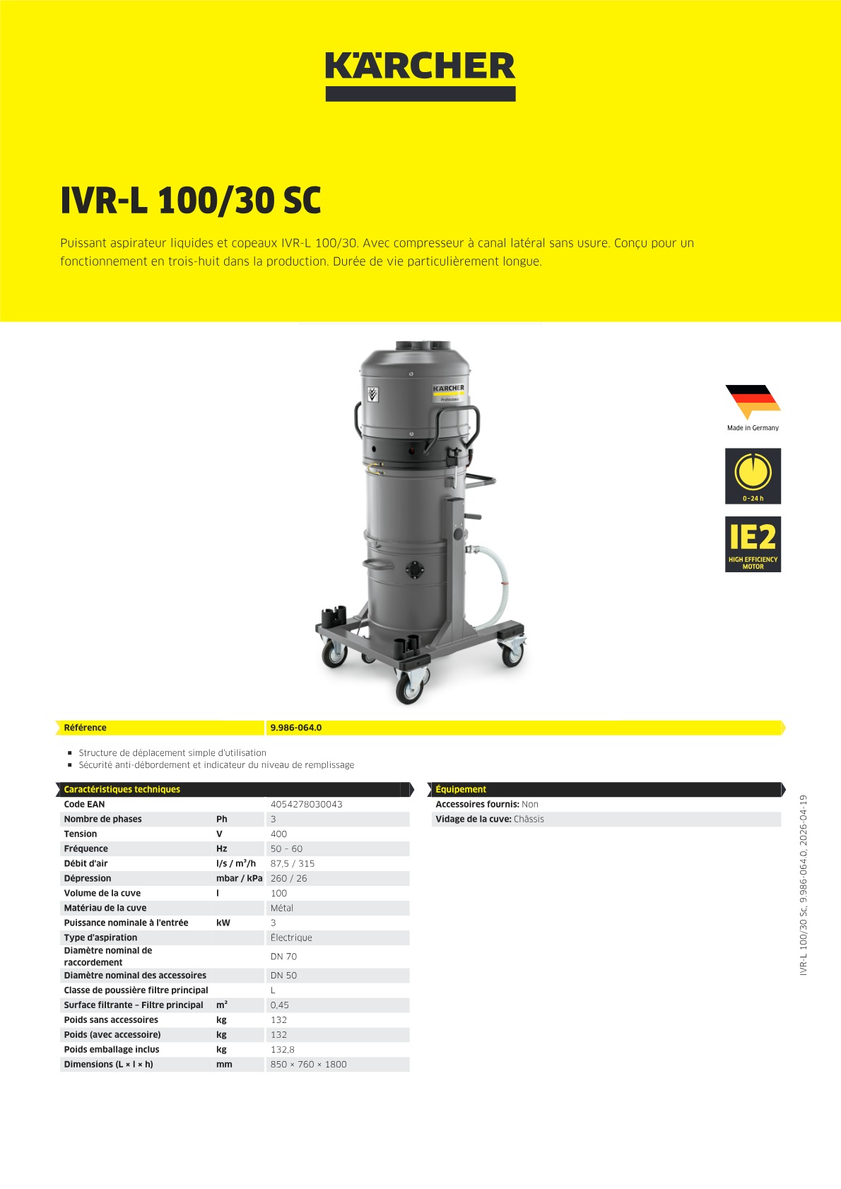 Informations sur le produit