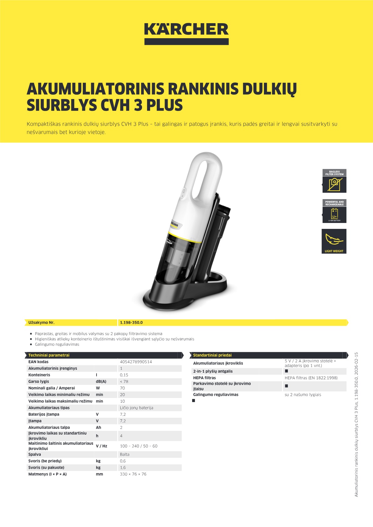 Informacija apie produktą