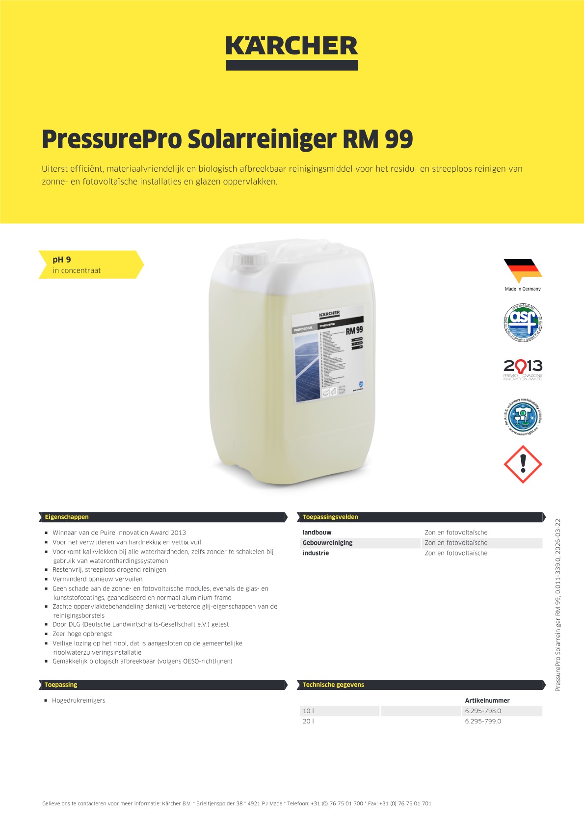 Productinformatie