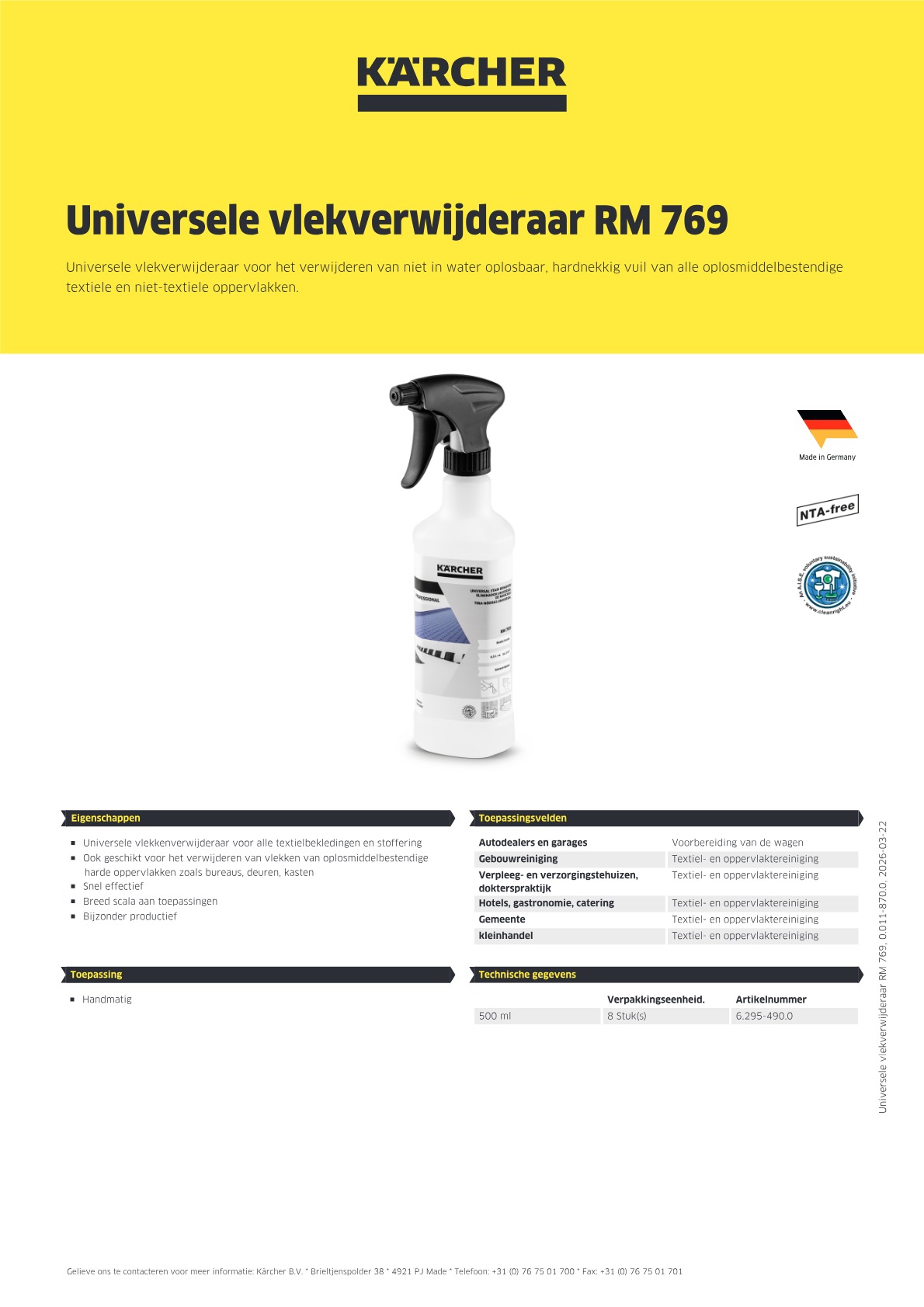 Productinformatie