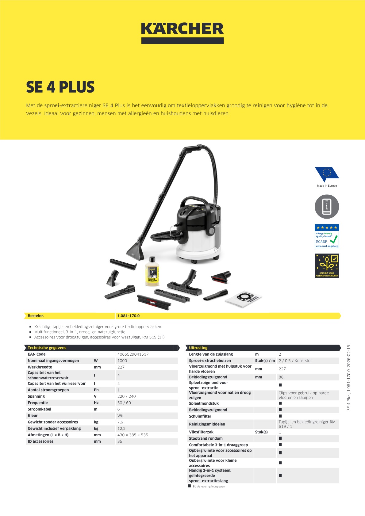 Productinformatie