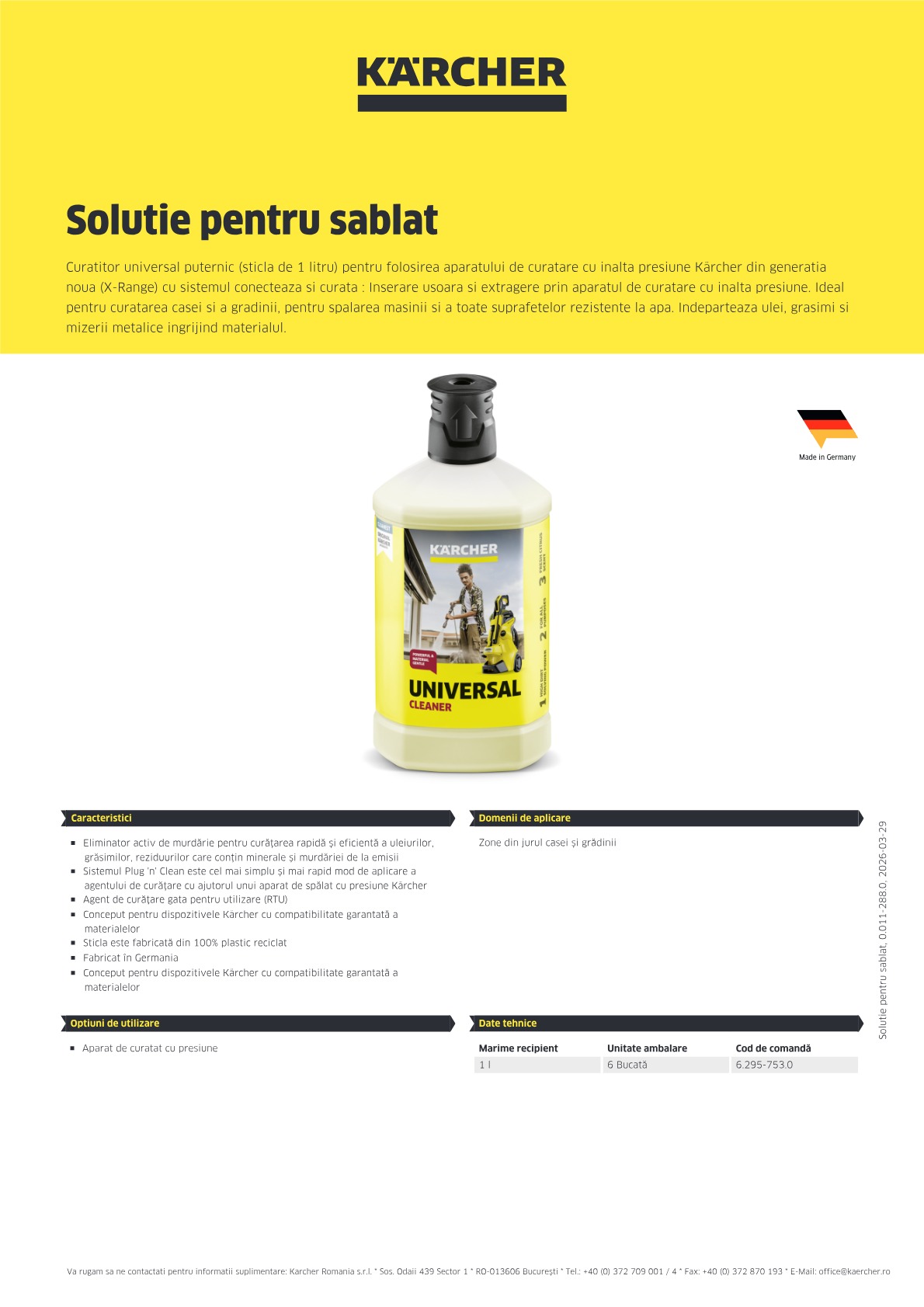 Informații produs