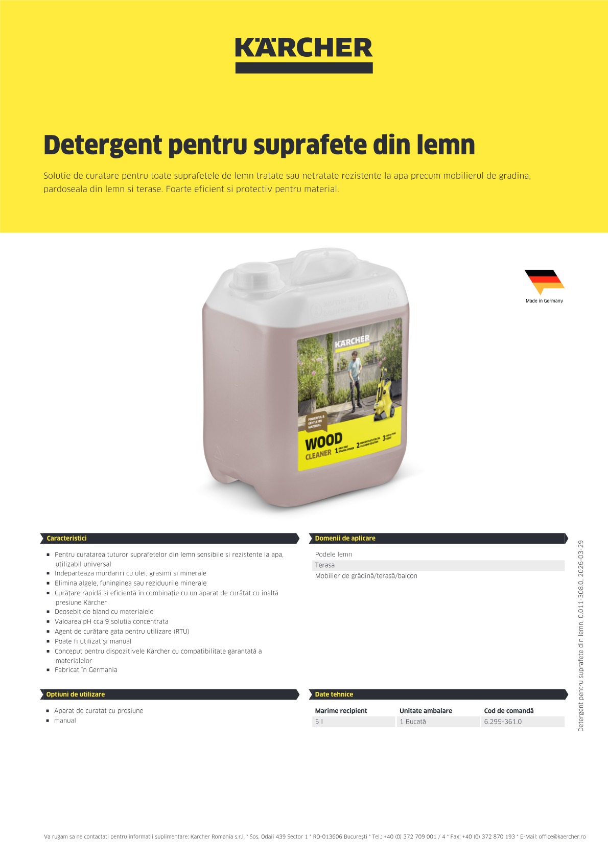 Informații produs