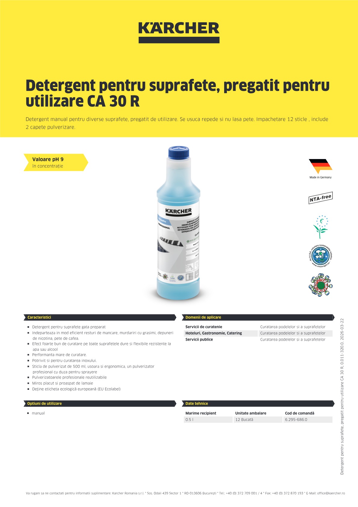 Informații produs