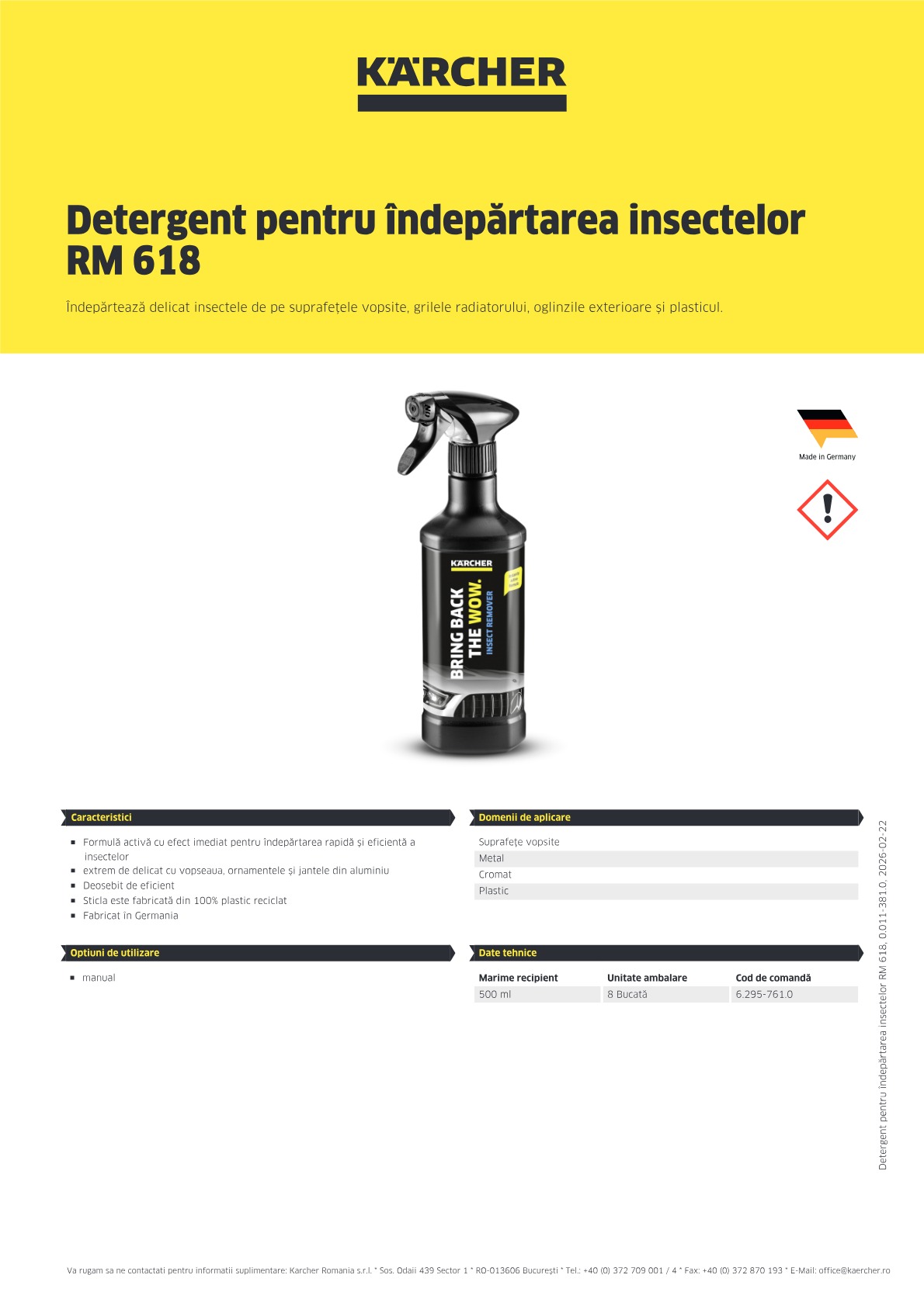 Informații produs