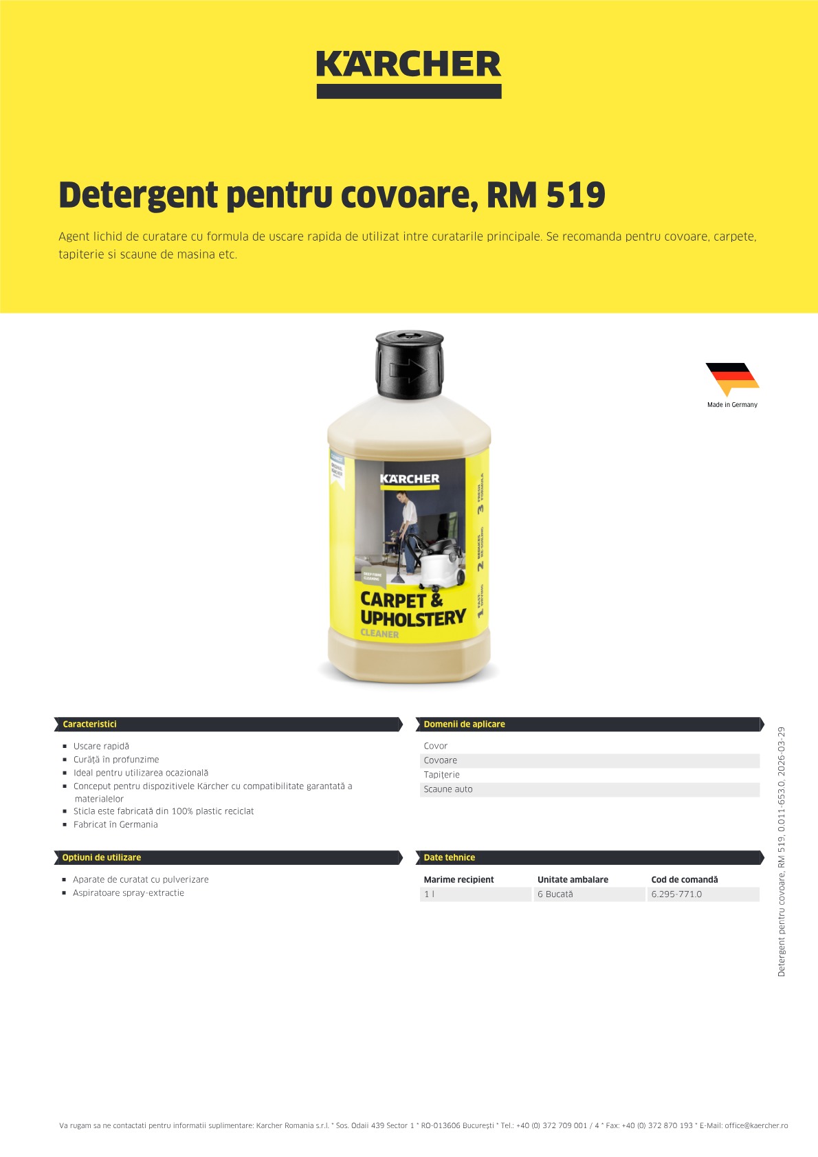 Informații produs