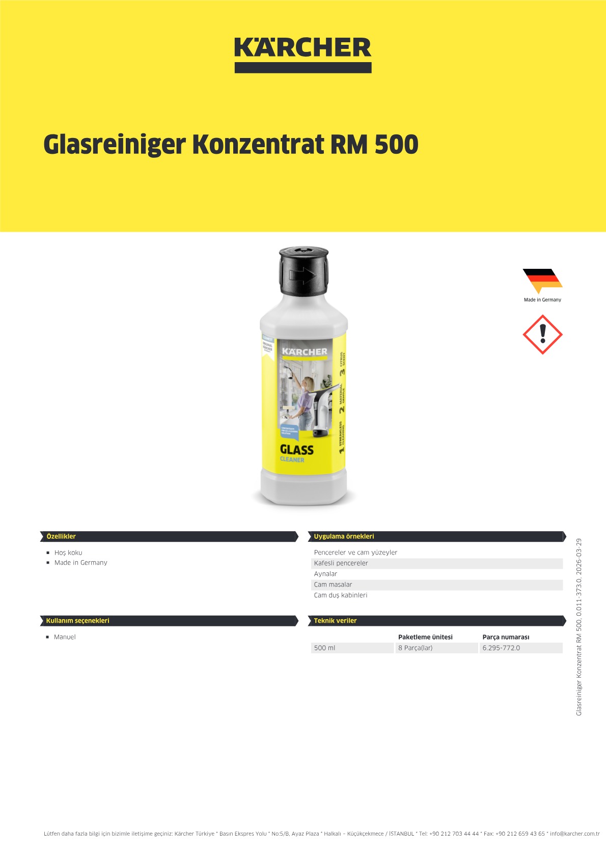 Ürün bilgileri